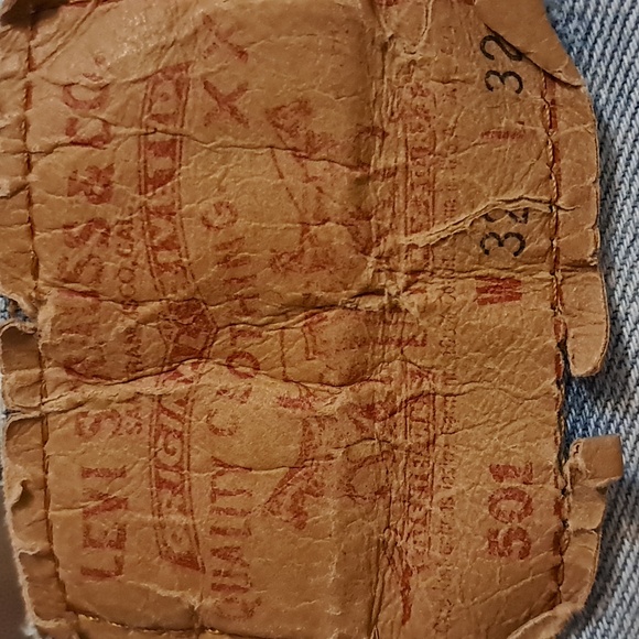 Thrashed Levis vintage hi waisted 501 90s distressed button fly jeans Women's 10 - Picture 12 of 15